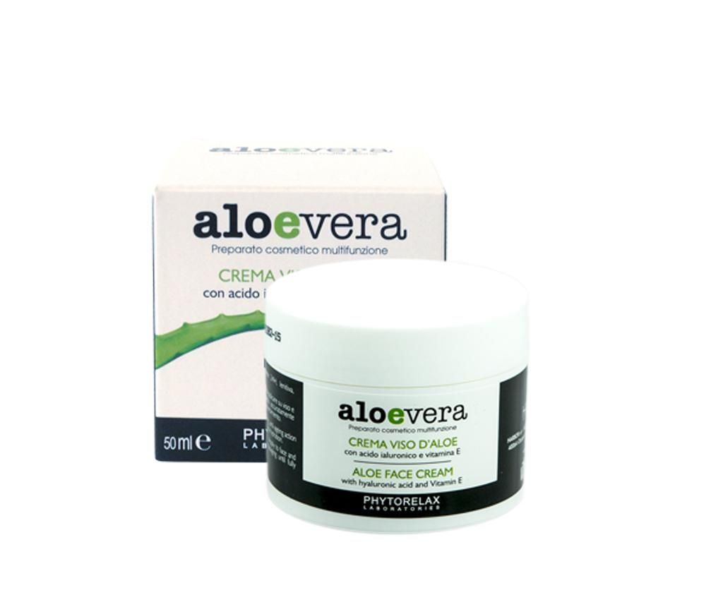 Crema pentru fata Aloe Vera 50 ml – Phytorelax, Alb Phytorelax