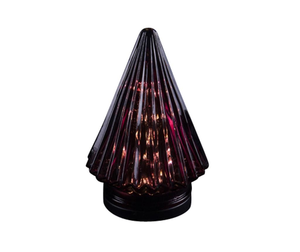Decoratiune luminoasa Cosy@home, Xmas Tree Burgundy, sticla, 12x12x18 cm, rosu burgund – Cosy@Home, Rosu Cosy@Home imagine 2022