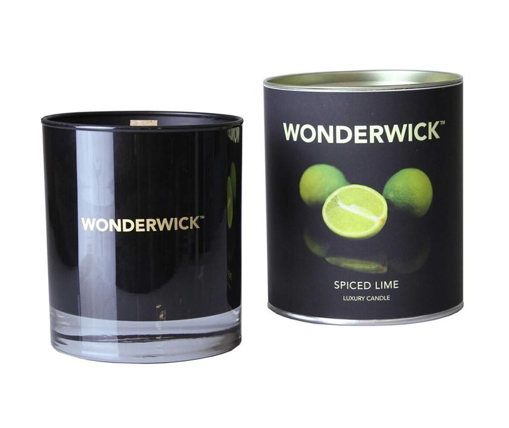 Lumanare parfumata Wonderwick Spiced Lime Noir