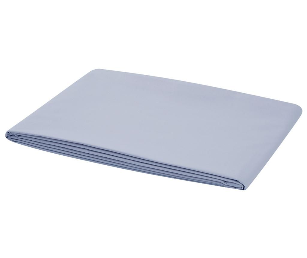 Cearsaf de pat Satin Basic Light Blue 240x260 cm