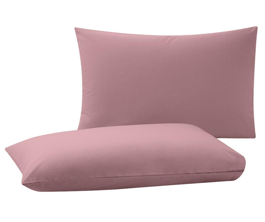 Set 2 fete de perna Basic Pale Rose 50x70 cm