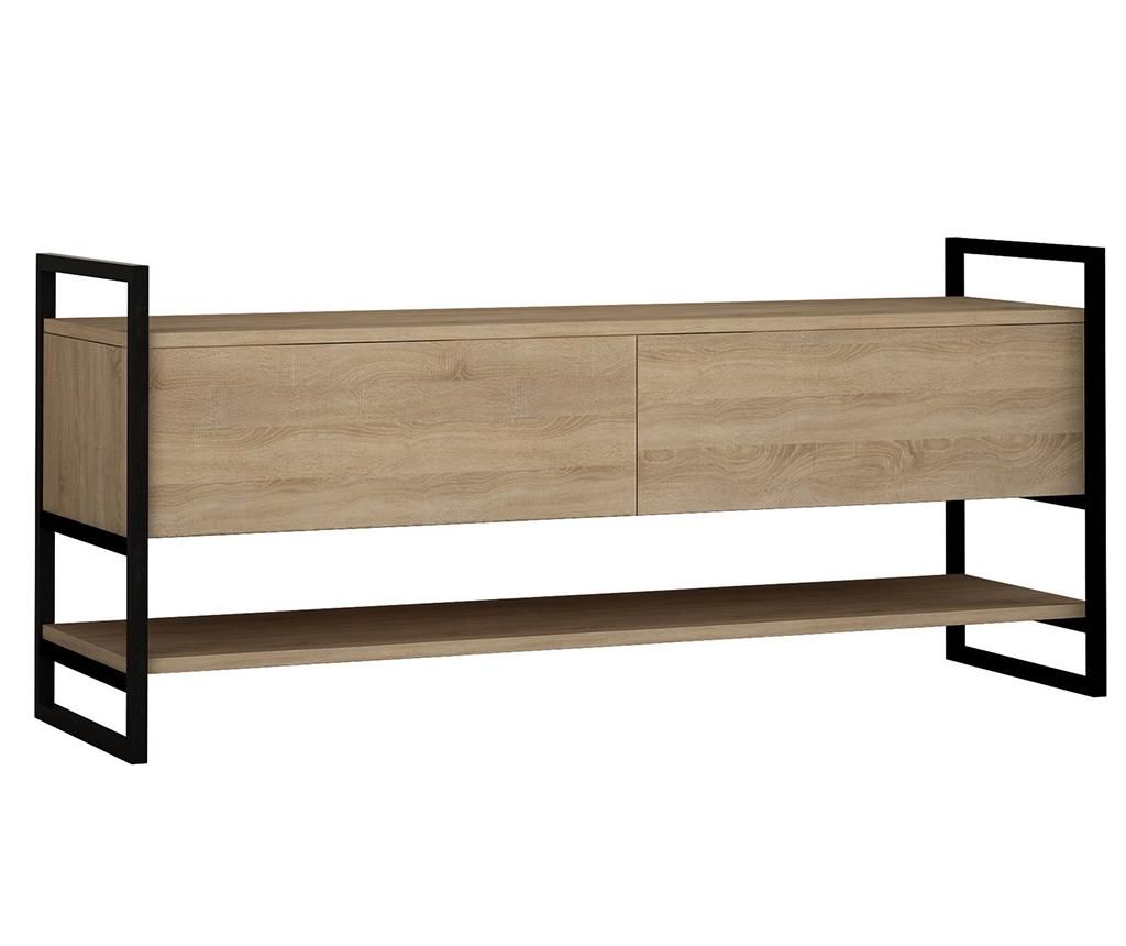 Comoda TV Homitis, Metola Oak, PAL melaminat, 131x39x58 cm - Homitis, Crem