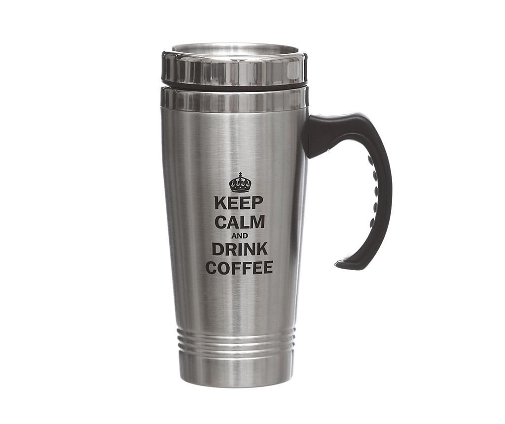Cana de calatorie Keep Calm Drink Coffee 450 ml