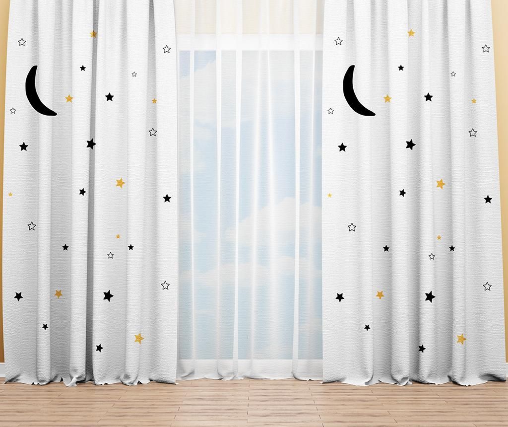 Draperie Oyo Kids, Sweet Dreams, poliester, 140x240 cm - Oyo Kids, Alb