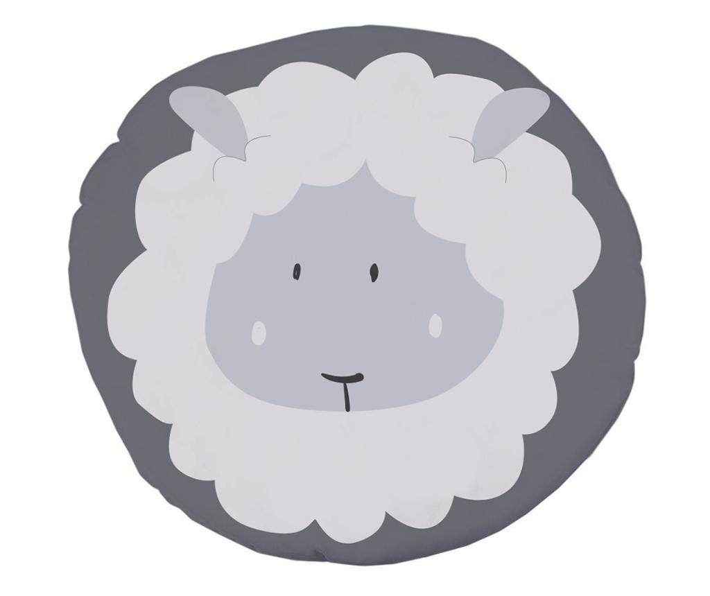 Covor Pique Sheep 120 cm - The Wild Hug, Gri & Argintiu