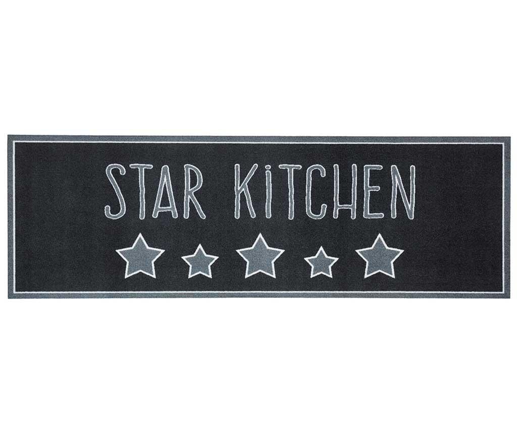 Covor Star Kitchen 50×150 cm – Hanse Home, Gri & Argintiu,Negru Hanse Home imagine reduceri 2022