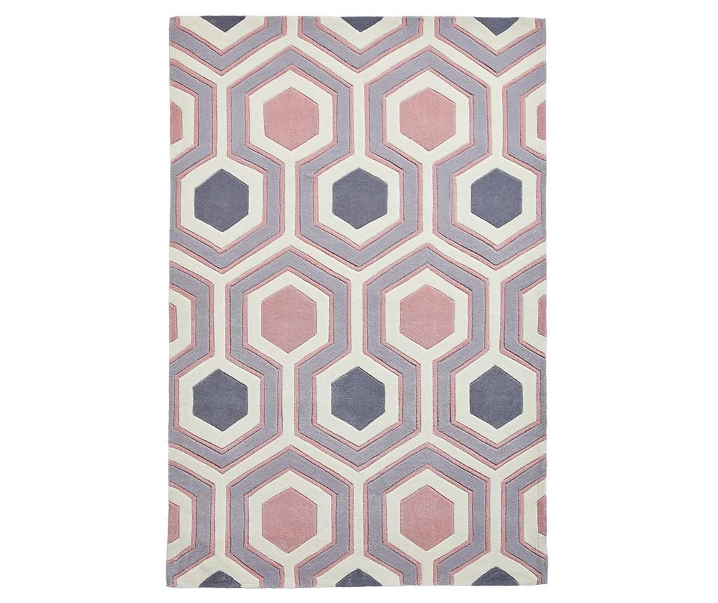 Covor Hong Kong Lina Grey and Pink 120x170 cm - Think Rugs, Gri & Argintiu,Roz