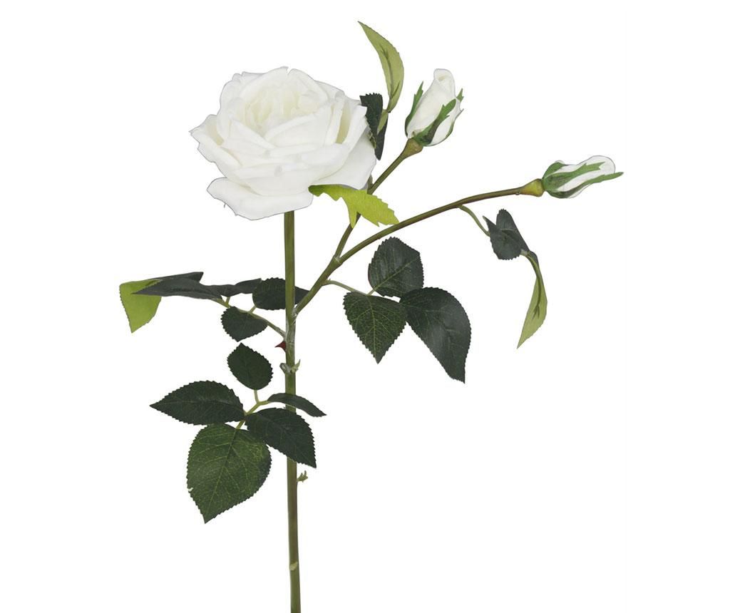 Floare artificiala Cream Cabbage Rose - CIMC Home, Alb