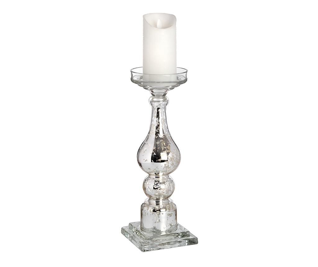 Suport pentru lumanare Glass Candle M - Hill Interiors, Alb