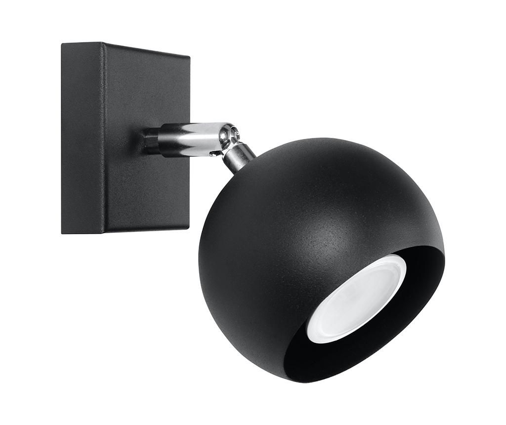 Aplica de perete Nice Lamps, Ollo Black, otel, negru, 15x8x10 cm – Nice Lamps, Negru Nice Lamps