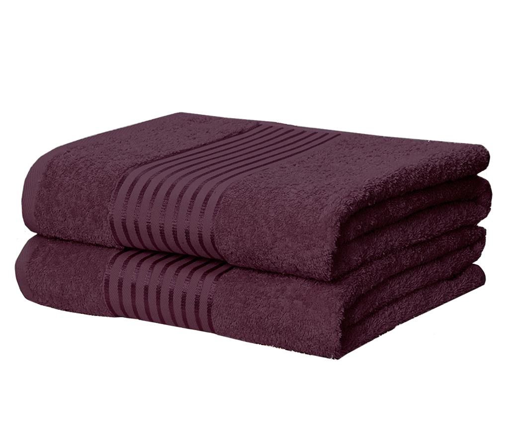 Set 2 prosoape de baie Windsor Plum 90x140 cm