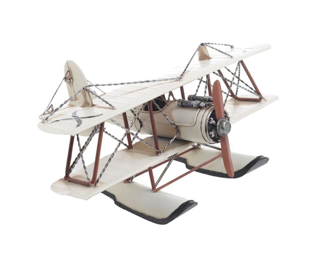 Decoratiune Inart, Aeroplane, fier, 32x27 cm - inart, Crem