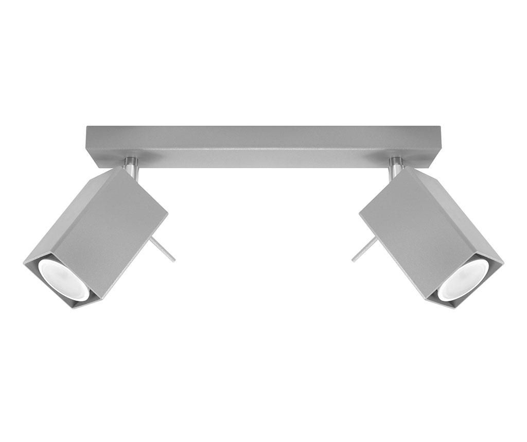 Plafoniera Toscana Two Grey - Nice Lamps, Gri & Argintiu