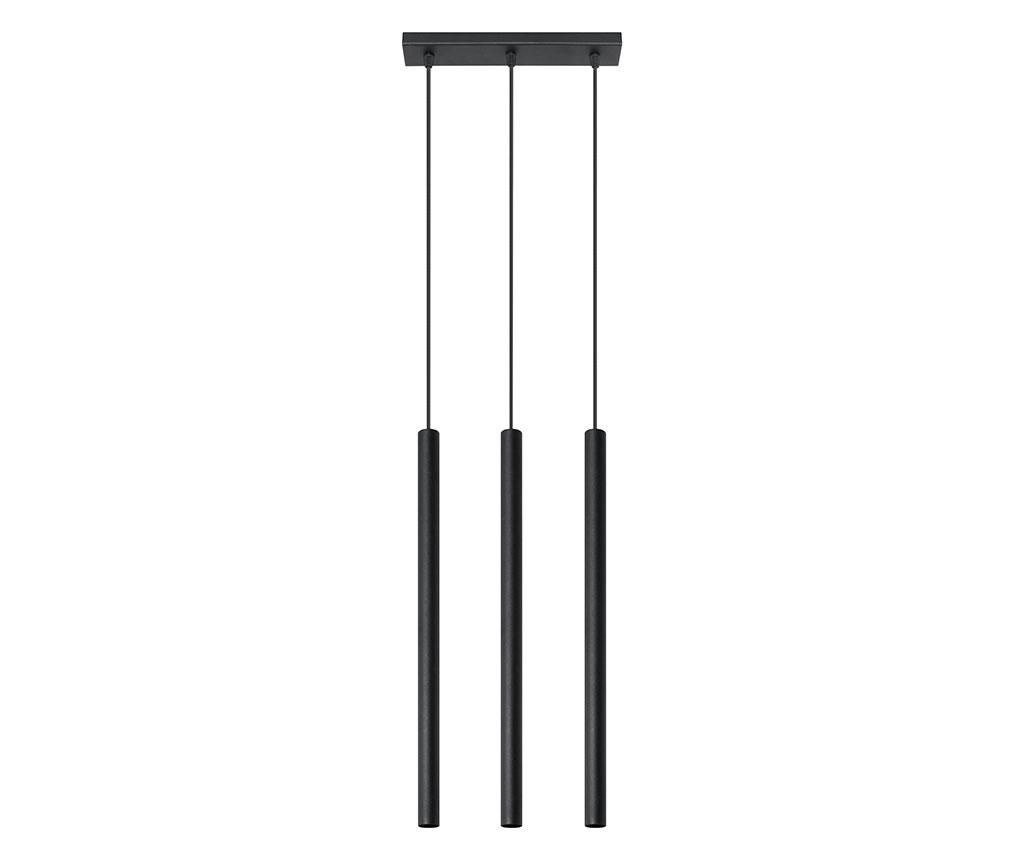 Lustra Nice Lamps, Fideus Three Black, otel, negru, 30x5x90 cm – Nice Lamps, Negru Nice Lamps imagine 2022