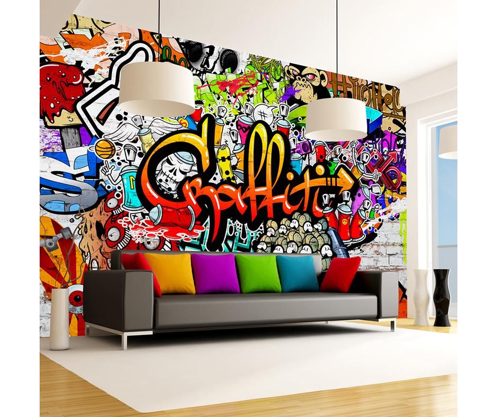 Tapet Artgeist, Colorful Graffiti, textil netesut, 280x400 cm - Artgeist, Multicolor