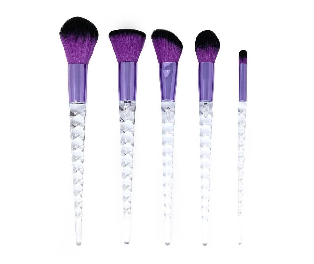 Set 5 pensule pentru machiaj Purple Unicorn