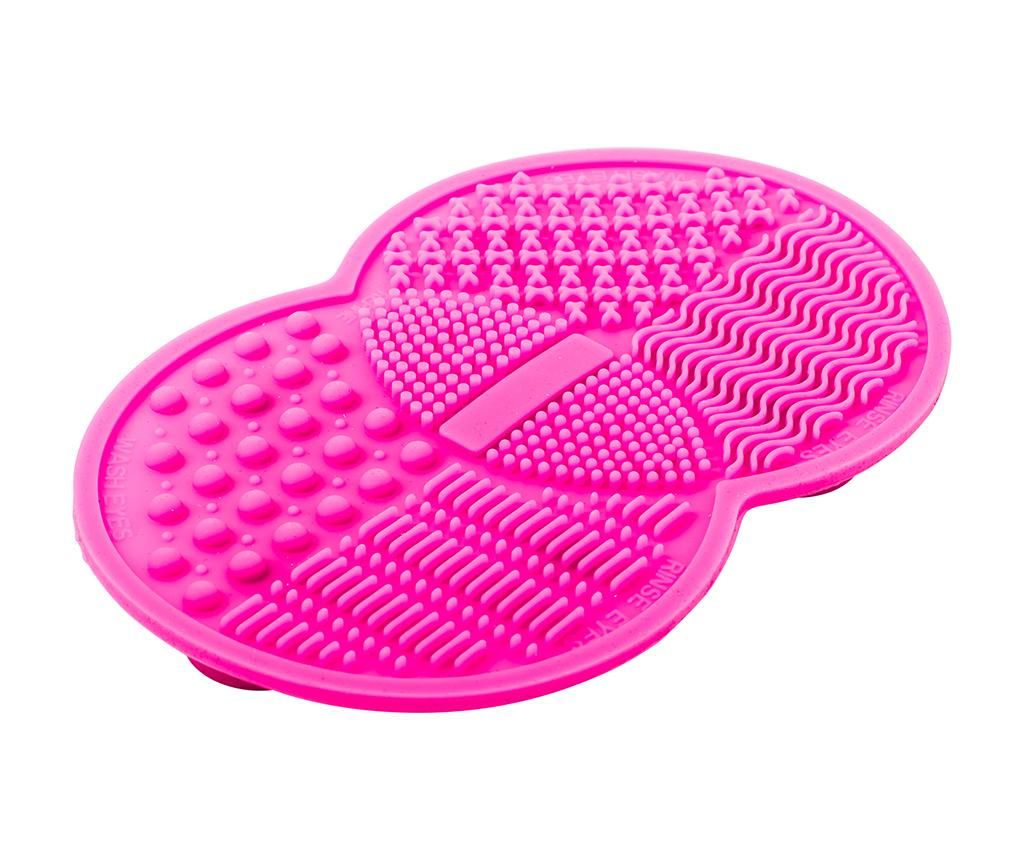 Accesoriu pentru curatat pensule de machiaj Professional Cleaning Pink - Zoe Ayla, Multicolor