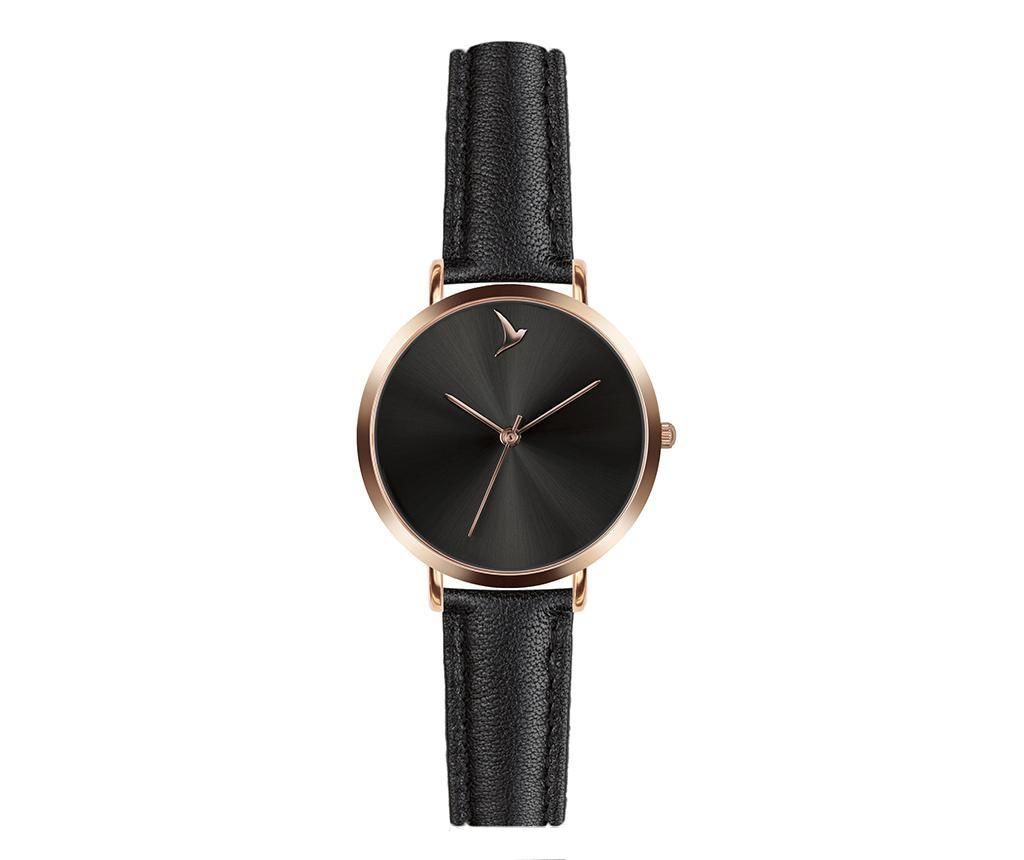 Ceas de mana dama Emily Westwood Dark Classic Black and Rose