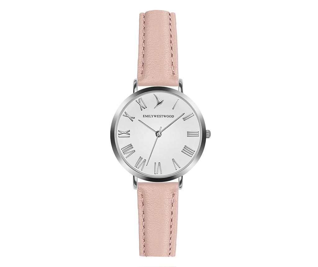 Ceas de mana dama Emily Westwood Century Classic Pink - Emily Westwood, Gri & Argintiu,Roz