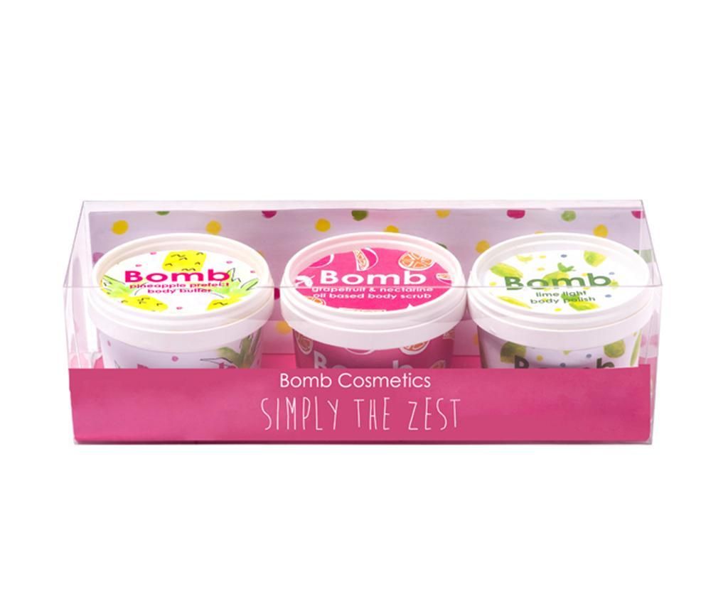 Set cadou 3 piese Simply The Zest - Bomb Cosmetics