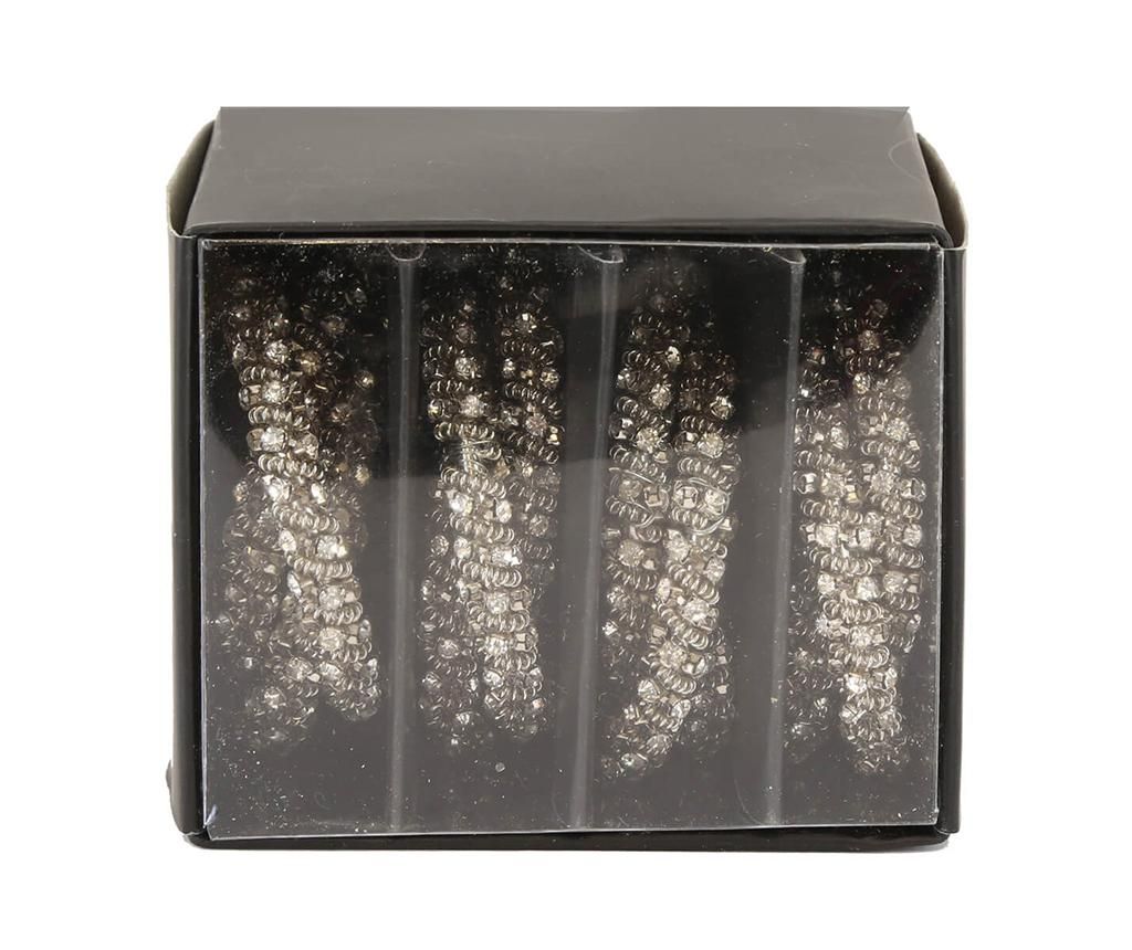 Set 4 inele pentru servete Glitz Jewels - 2 | YEO