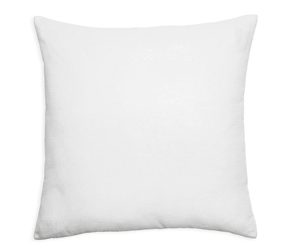 Perna decorativa Ice White Sequin 43x43 cm