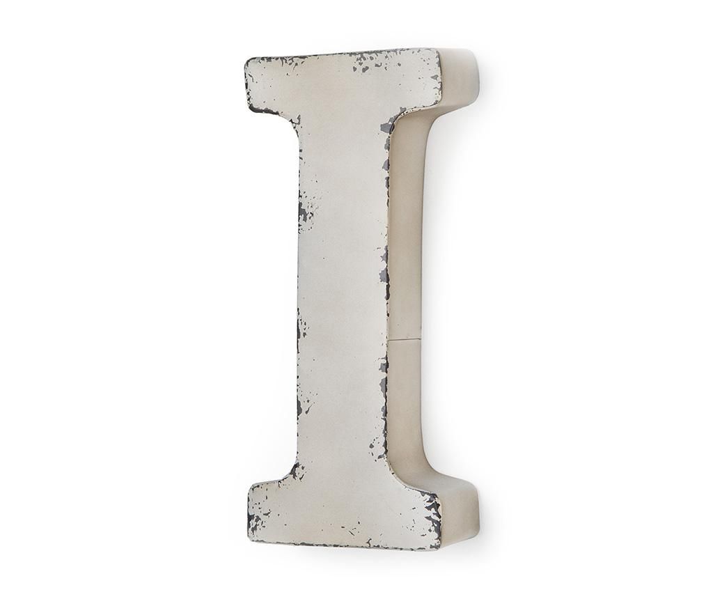 Decoratiune de perete Letter I Ivory - Baroni Home, Alb