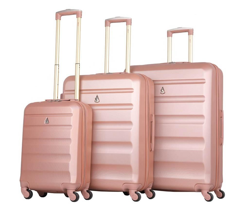 Set 3 trolere Adelaide Rose Gold