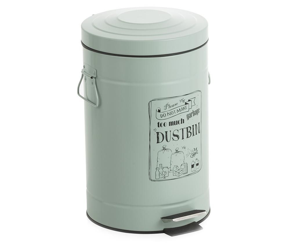 Cos de gunoi cu capac si pedala Dustbin 12 L - Baroni Home, Albastru