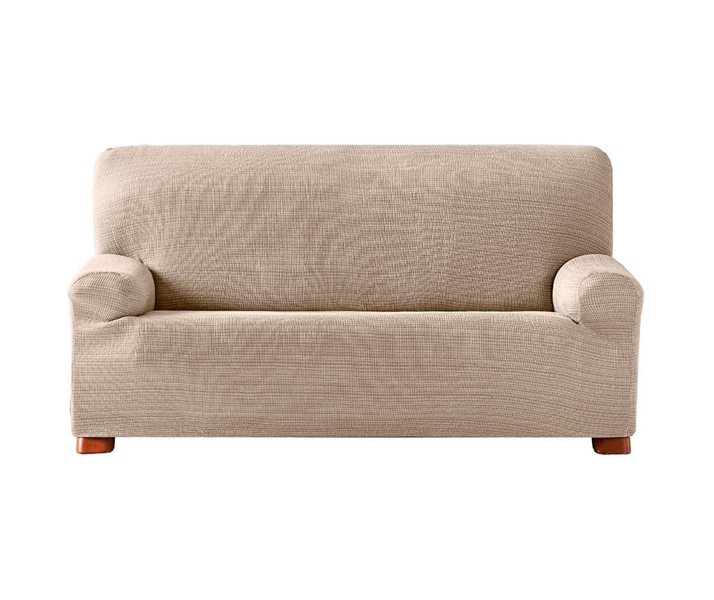 Husa elastica pentru canapea Aquiles Ecru 180x45x50 cm – Eysa, Crem