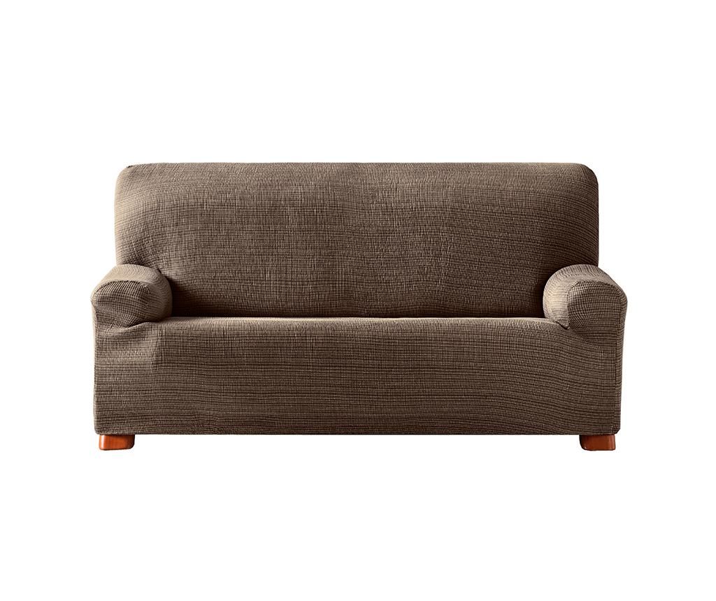 Husa elastica pentru canapea Aquiles Brown 140x45x50 cm – Eysa, Maro