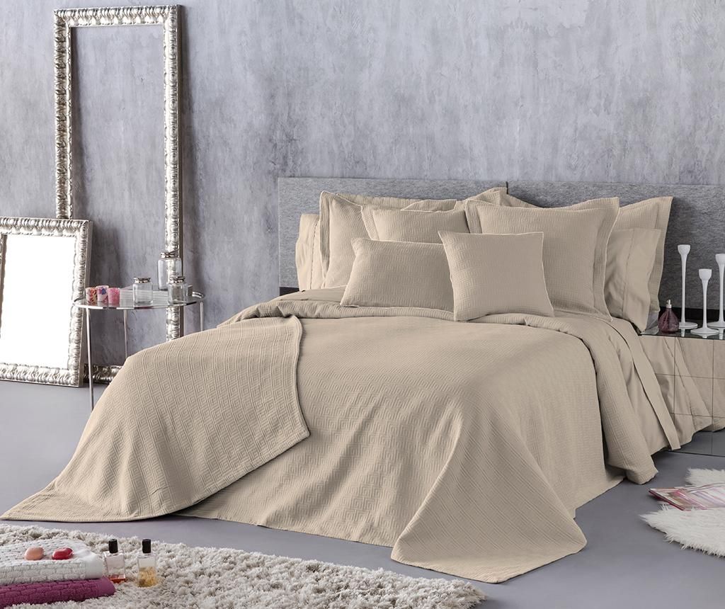 Cuvertura Pure Logo Cream 250x270 cm - Guy Laroche Home, Crem