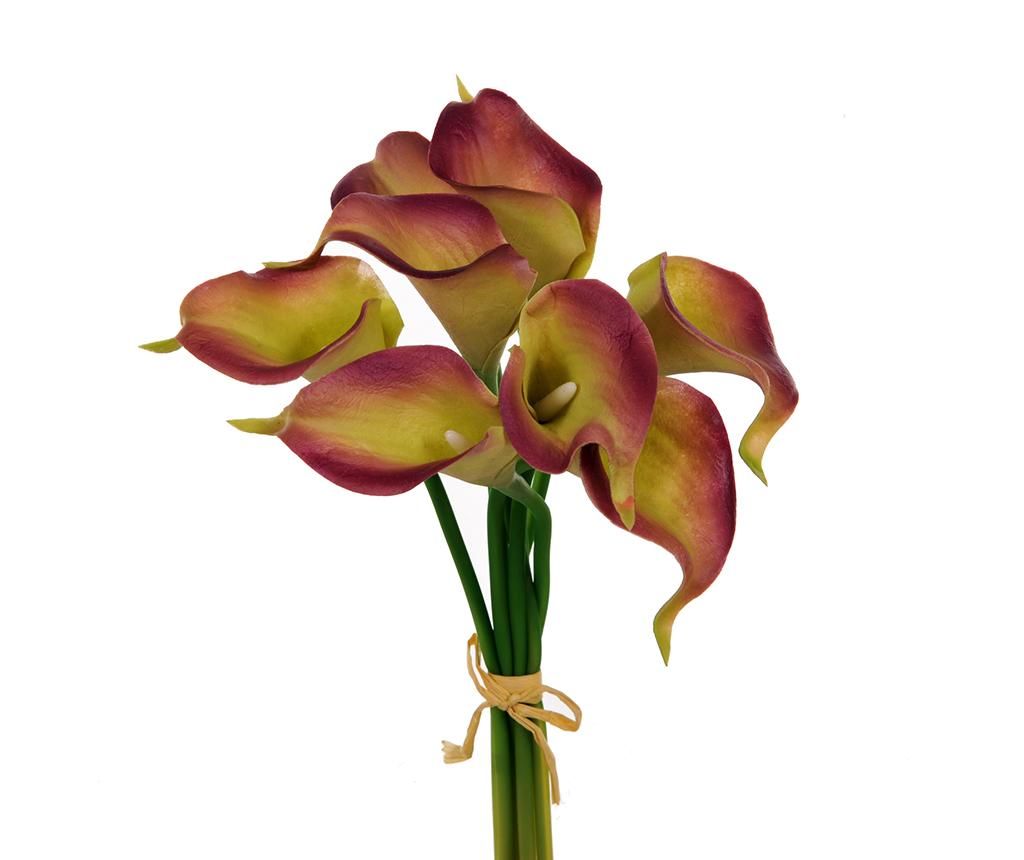 Buchet flori artificiale Calla Lily Yellow - Dino Bianchi, Galben & Auriu