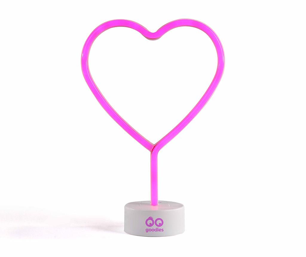 Decoratiune luminoasa Neon Heart – LIVOO, Roz
