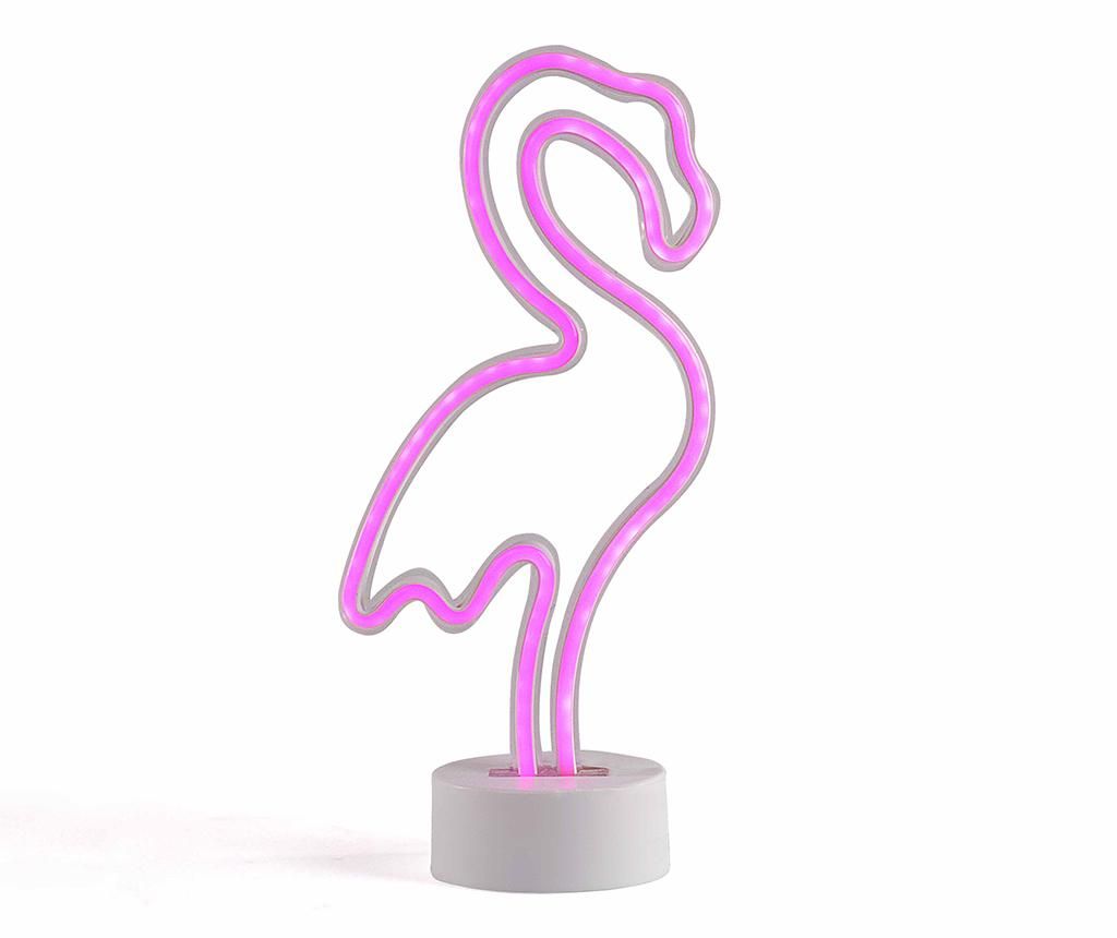 Decoratiune luminoasa Neon Flamingo – LIVOO, Roz