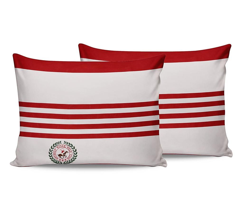 Set 2 fete de perna Beverly Hills Polo Club, Red Polo, 50x70 cm - Beverly Hills Polo Club, Alb,Rosu