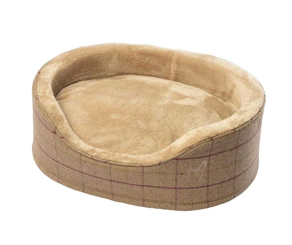 Patut pentru animale de companie Premium Beige Check L