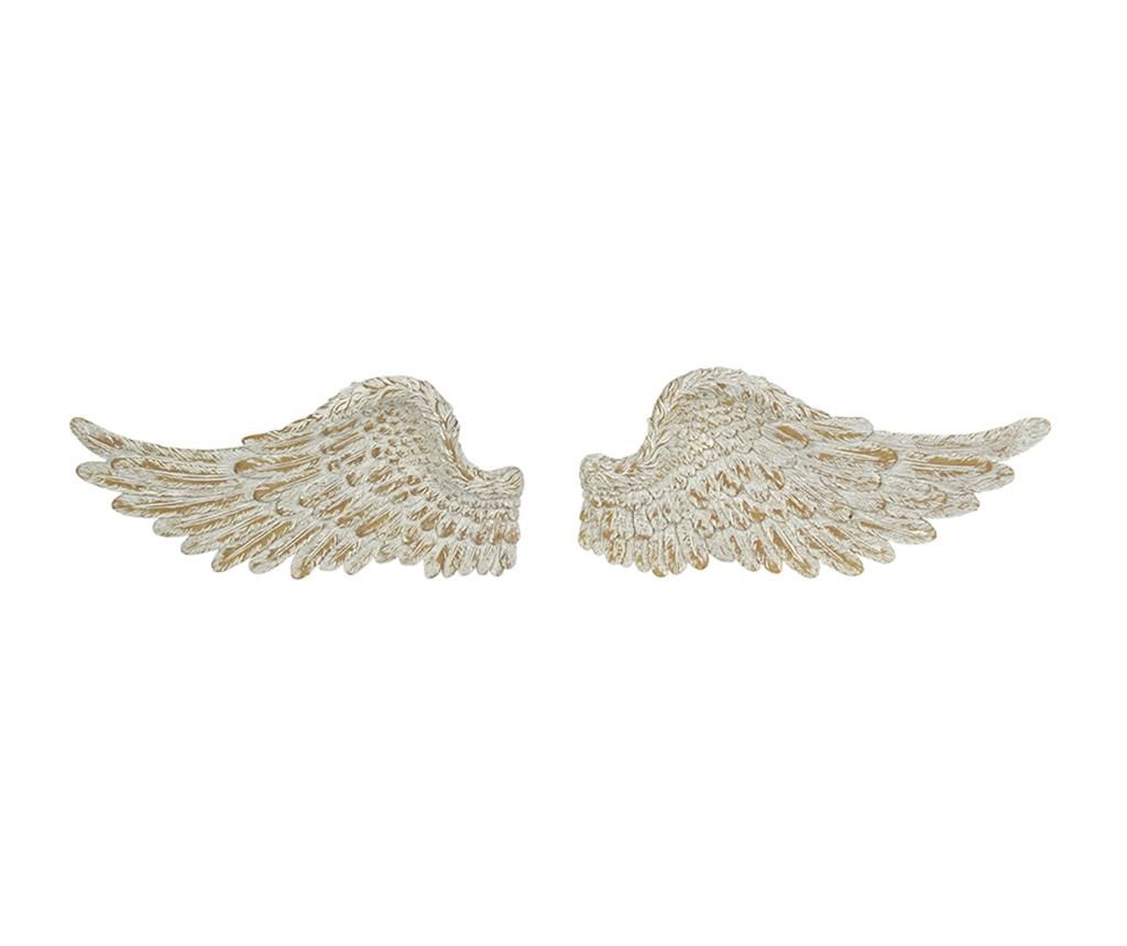 Set 2 decoratiuni de perete Angel Wings Cream S - Originals, Crem