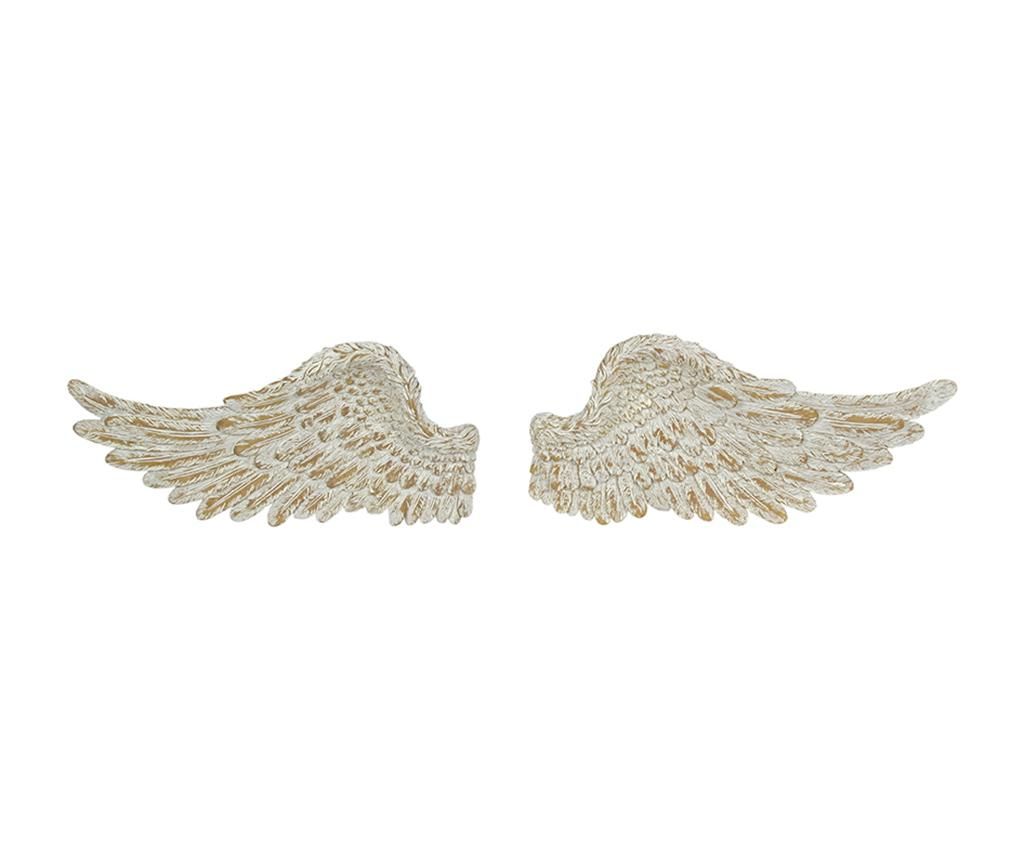 Set 2 decoratiuni de perete Angel Wings Cream M - Originals, Crem