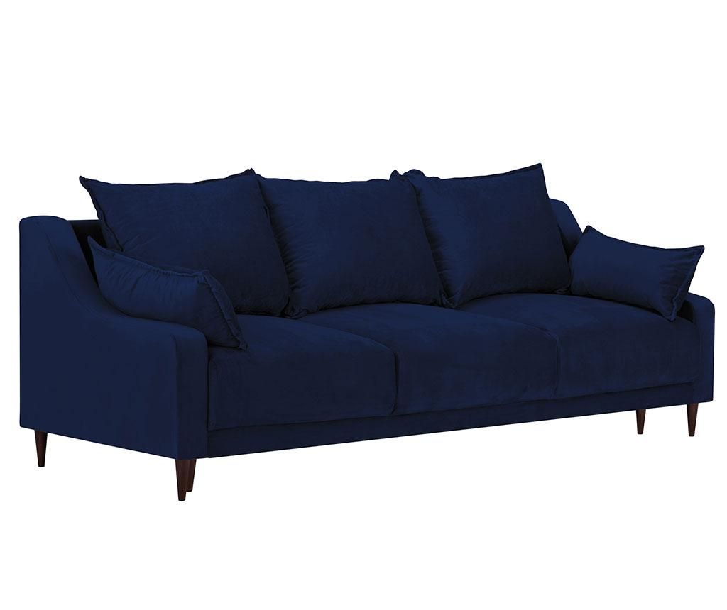 Canapea extensibila cu 3 locuri Mazzini Sofas, Freesia Navy Blue, bleumarin, 215x94x90 cm – Mazzini Sofas, Albastru Mazzini Sofas imagine 2022