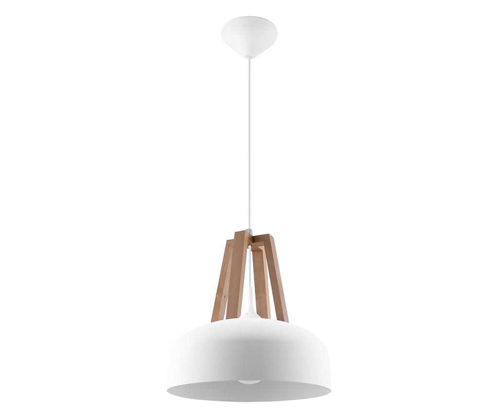 Lustra Nice Lamps, Olla White Brown, otel, 30x30x100 cm - Nice Lamps, Alb,Maro
