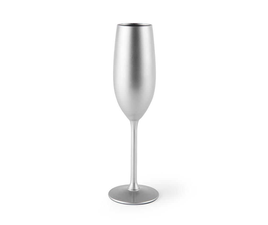 Pahar pentru sampanie Platinum 210 ml – Excelsa, Gri & Argintiu