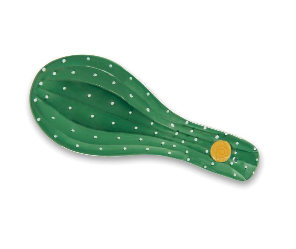 Suport pentru lingura Excelsa, Cactus, ceramica, 26x10x3 cm – Excelsa, Verde Excelsa imagine 2022