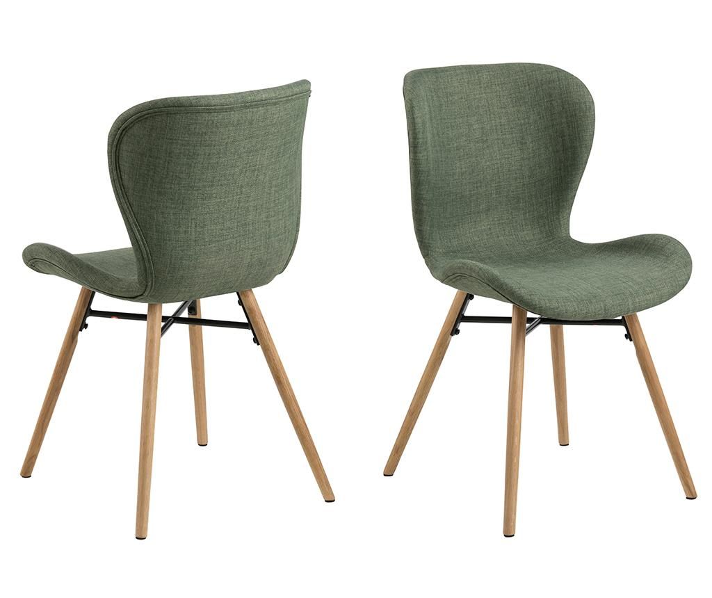 Set 2 scaune Batilda Green – actona, Verde