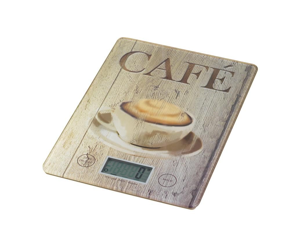 Cantar digital de bucatarie Wenko, Cafe, sticla temperata, 20x14x1 cm – Wenko, Crem vivre.ro imagine 2022