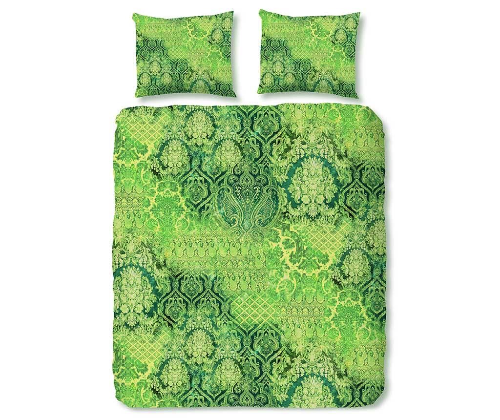 Set de pat King Satin Zouzou, Veronique Green, bumbac satinat, 200×240 – Zouzou, Verde vivre.ro imagine 2022