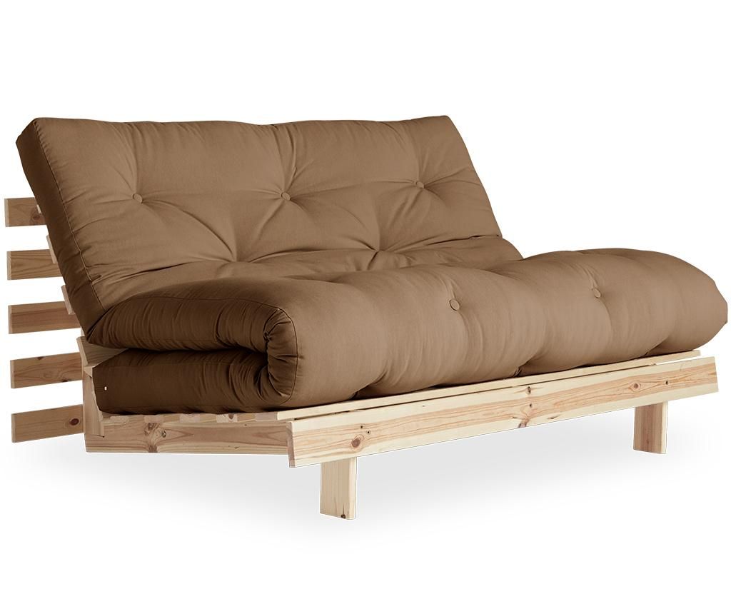 Sofa extensibila Roots Raw & Mocca 140x200 cm - Karup Design, Maro