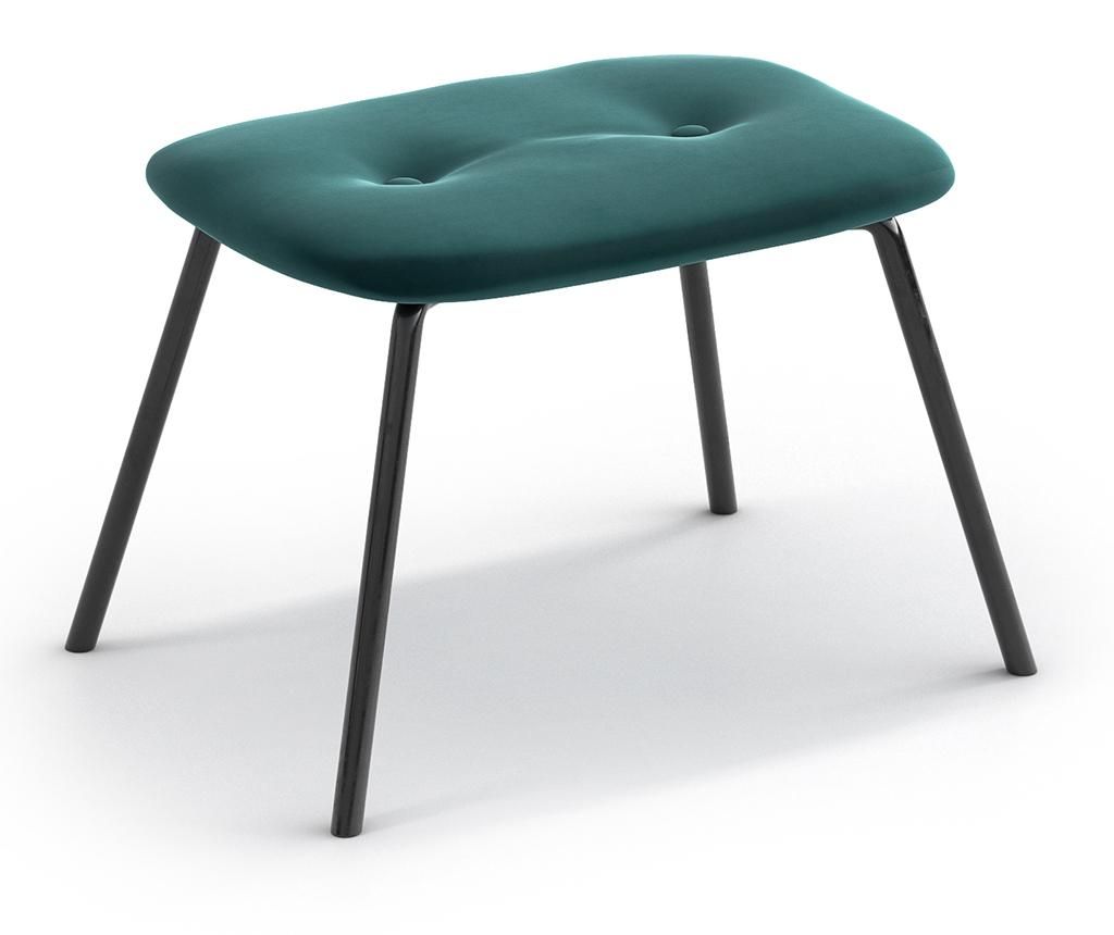 Taburet pentru picioare Tilda Riviera Metal Turquoise - Optisofa, Albastru