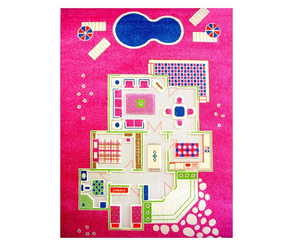 Covor de joaca Playhouse Big 3D Pink 134x200 cm - Ivi, Roz