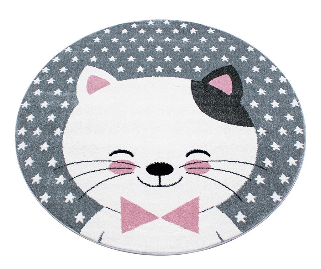 Covor Kitty Round Pink 120 cm – Ayyildiz Carpet, Roz